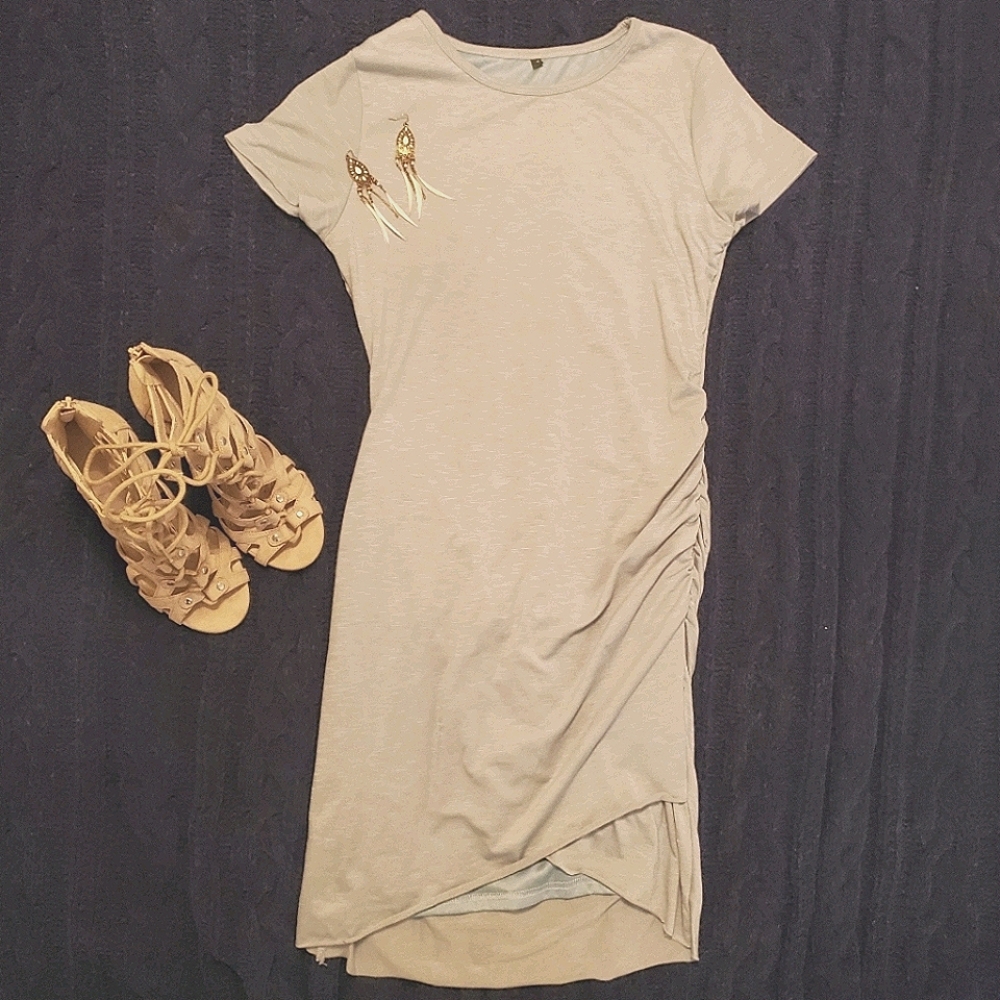 Mini Ruched Stretchy Dress